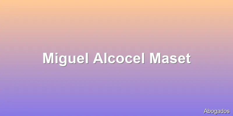 Miguel Alcocel Maset