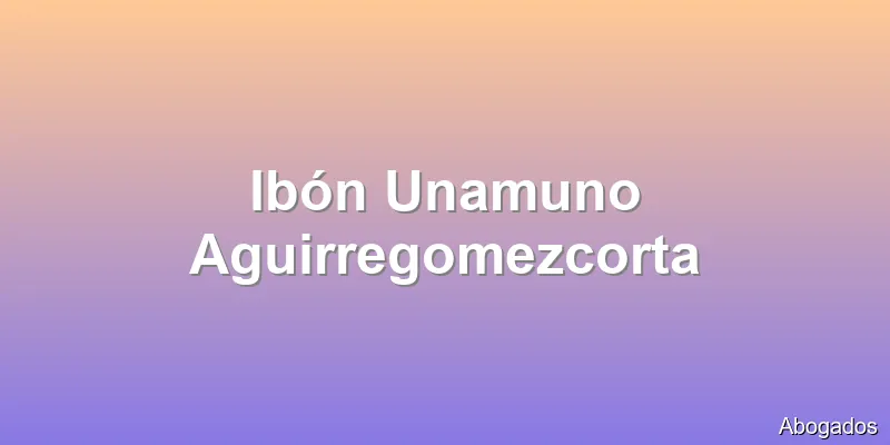 Ibón Unamuno Aguirregomezcorta