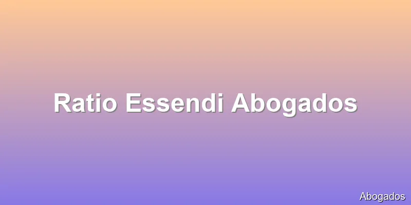 Ratio Essendi Abogados