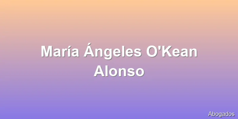 María Ángeles O'Kean Alonso