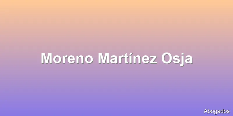 Moreno Martínez Osja