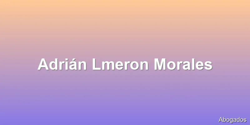 Adrián Lmeron Morales