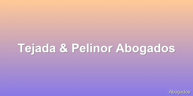 Tejada & Pelinor Abogados