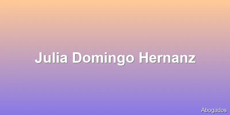 Julia Domingo Hernanz