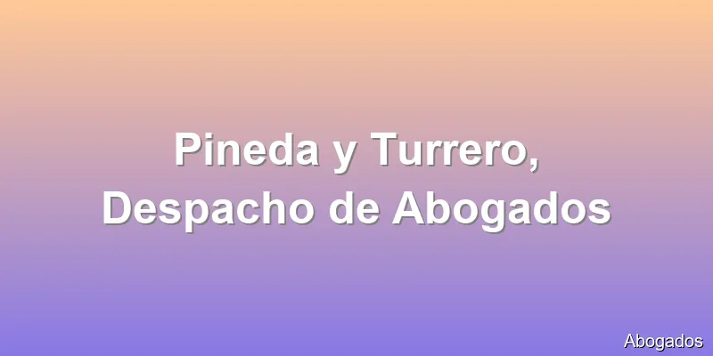 Pineda y Turrero, Despacho de Abogados