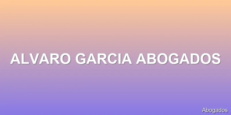 ALVARO GARCIA ABOGADOS