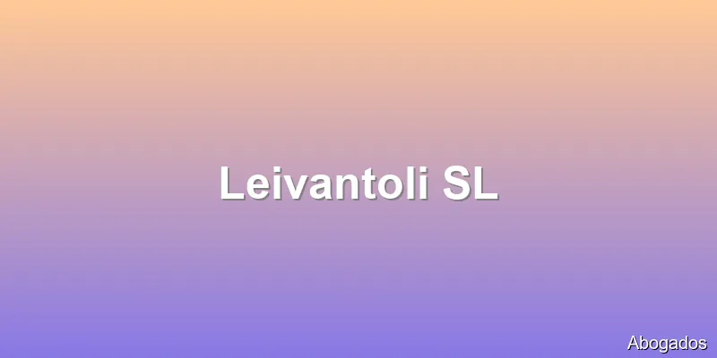 Leivantoli SL