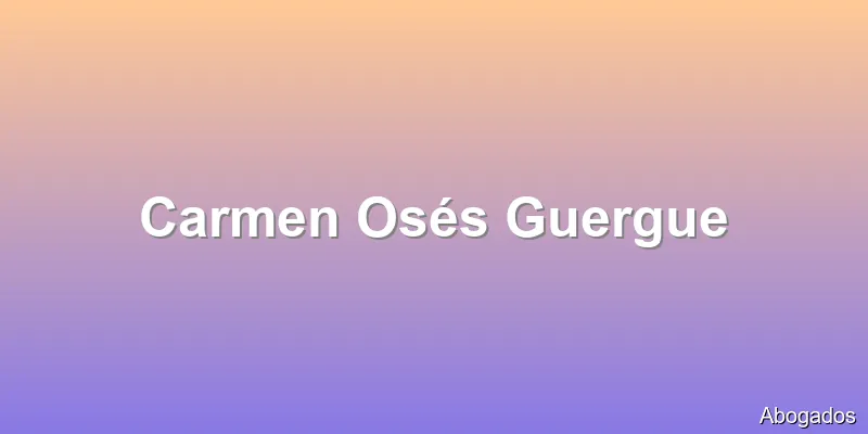Carmen Osés Guergue