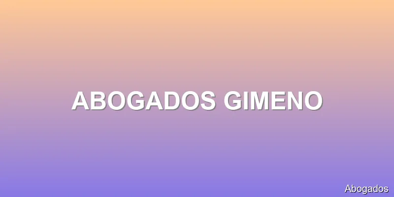 ABOGADOS GIMENO