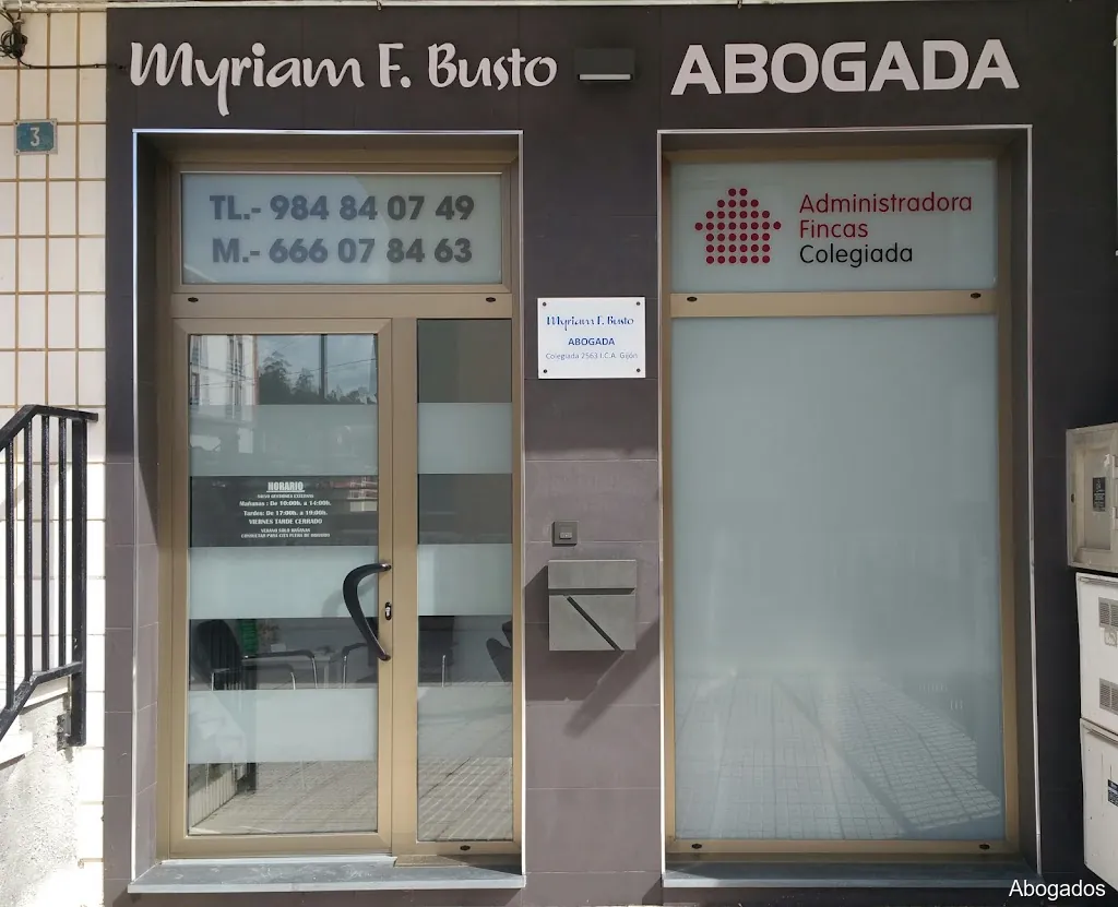 MYRIAM FDEZ. BUSTO - ABOGADA- Administradora de Fincas