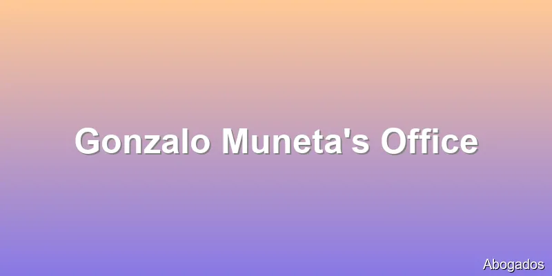 Gonzalo Muneta's Office