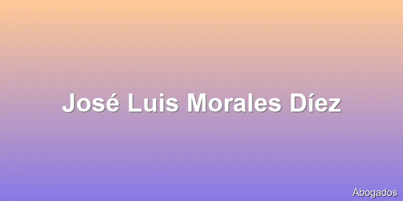 José Luis Morales Díez