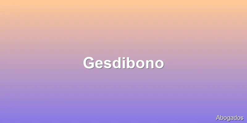 Gesdibono