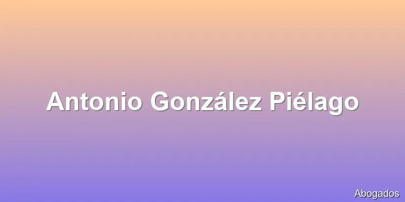 Antonio González Piélago