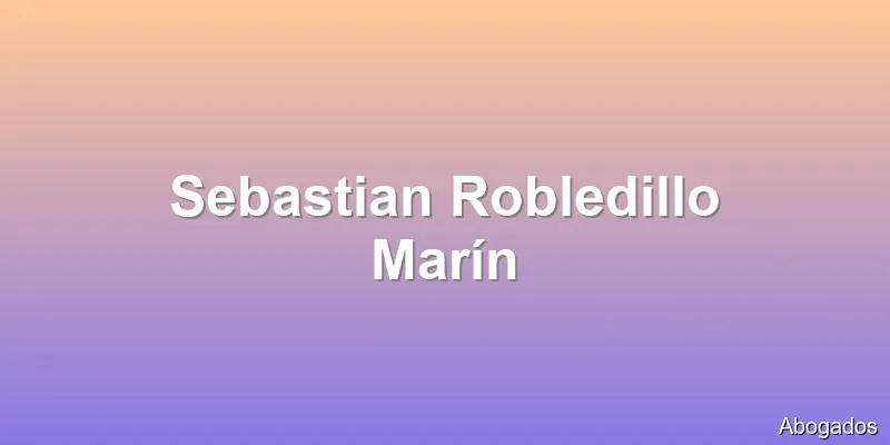Sebastian Robledillo Marín