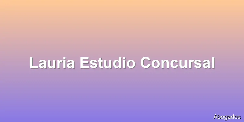 Lauria Estudio Concursal