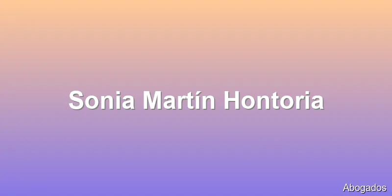 Sonia Martín Hontoria