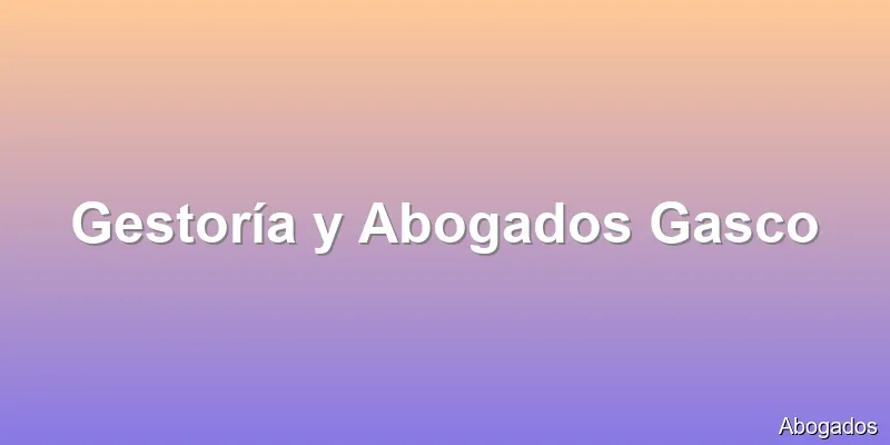 Gestoría y Abogados Gasco