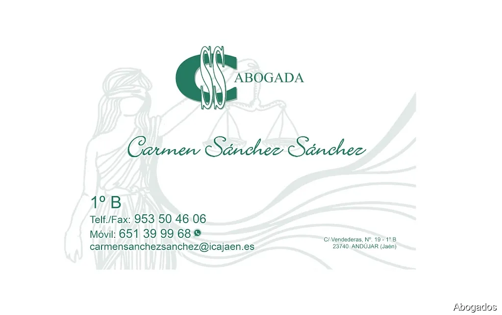 CARMEN SÁNCHEZ SÁNCHEZ - Abogada
