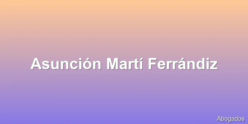 Asunción Martí Ferrándiz