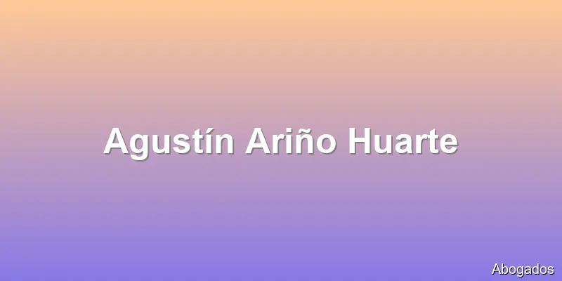 Agustín Ariño Huarte
