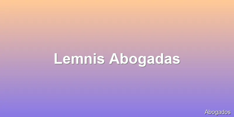 Lemnis Abogadas