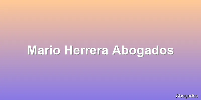 Mario Herrera Abogados