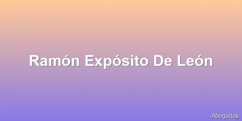 Ramón Expósito De León