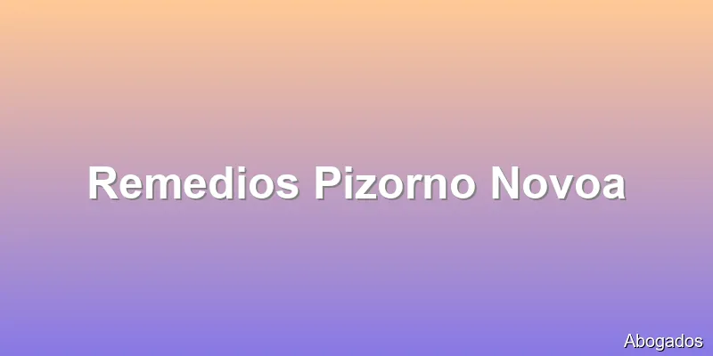 Remedios Pizorno Novoa