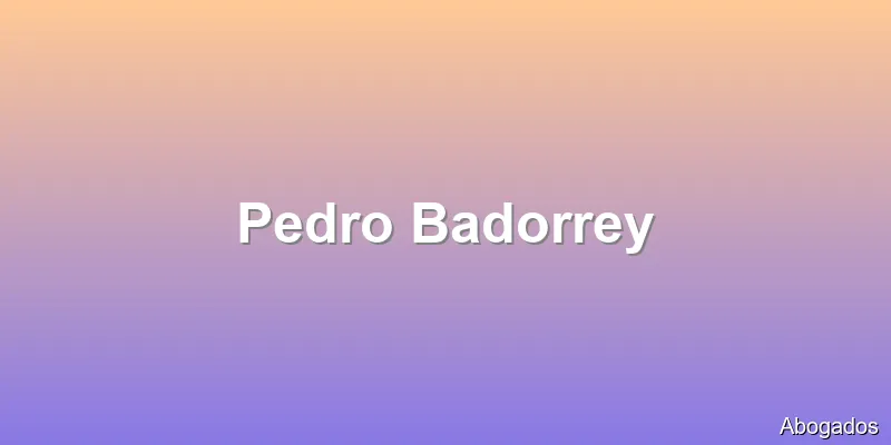 Pedro Badorrey