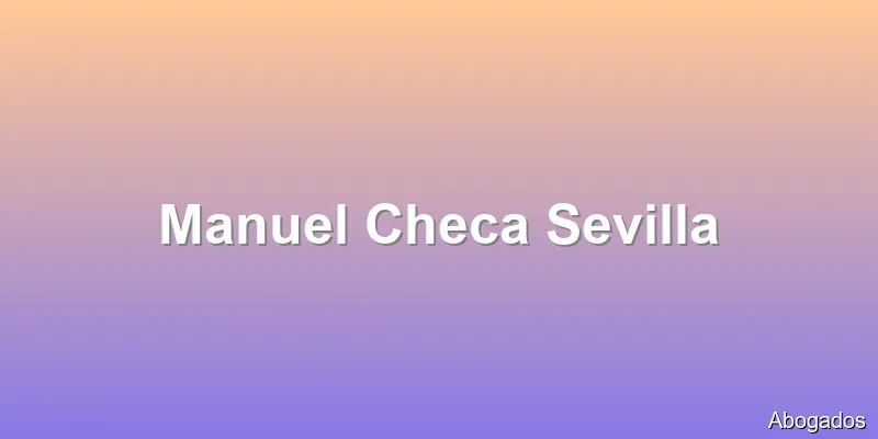 Manuel Checa Sevilla