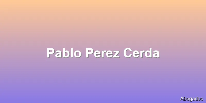 Pablo Perez Cerda