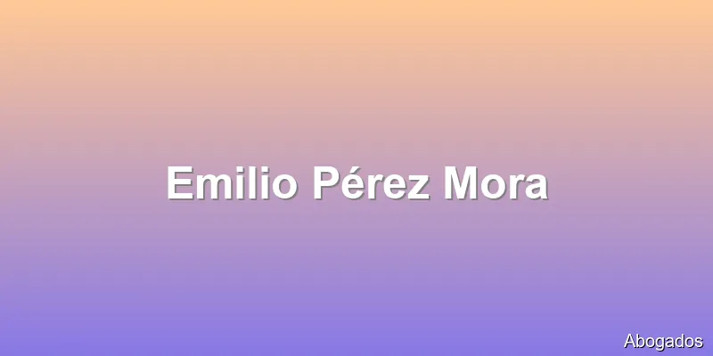Emilio Pérez Mora