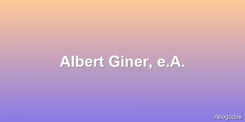 Albert Giner, e.A.
