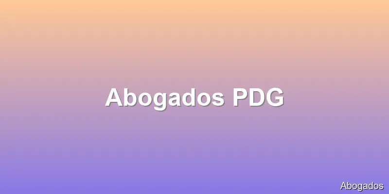 Abogados PDG