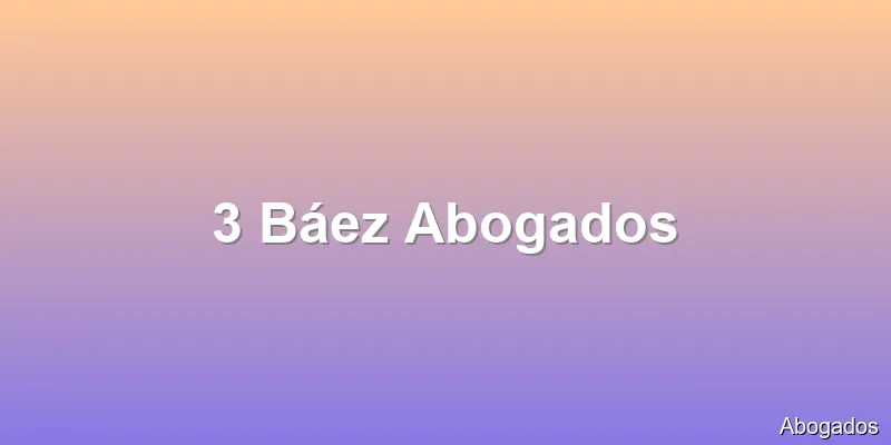 3 Báez Abogados
