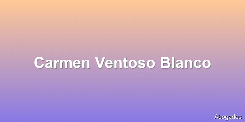 Carmen Ventoso Blanco