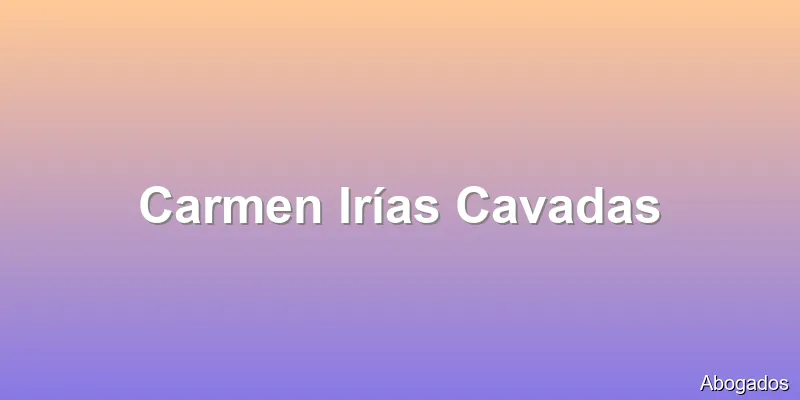 Carmen Irías Cavadas