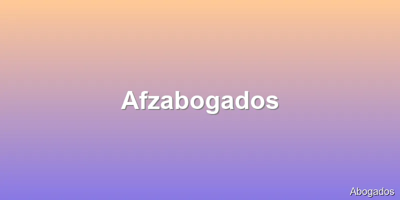 Afzabogados