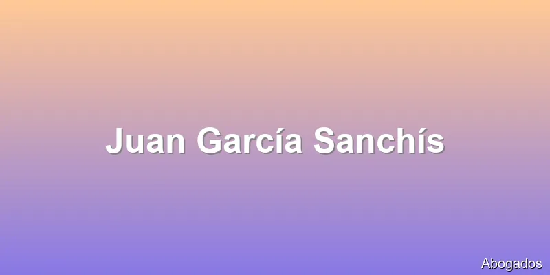 Juan García Sanchís