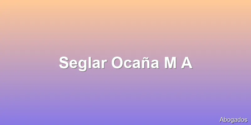 Seglar Ocaña M A