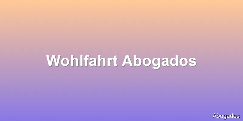 Wohlfahrt Abogados