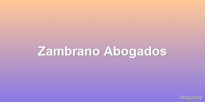 Zambrano Abogados