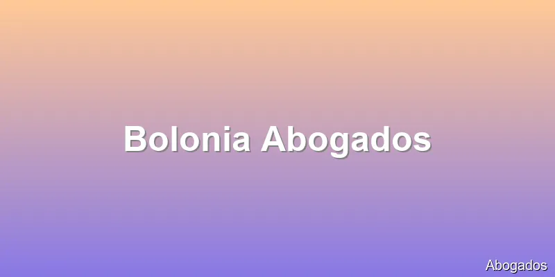 Bolonia Abogados