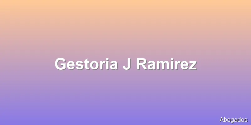 Gestoria J Ramirez