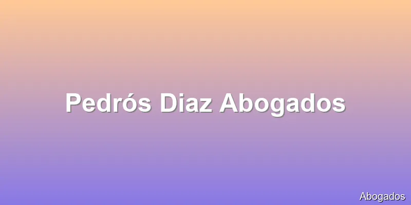 Pedrós Diaz Abogados
