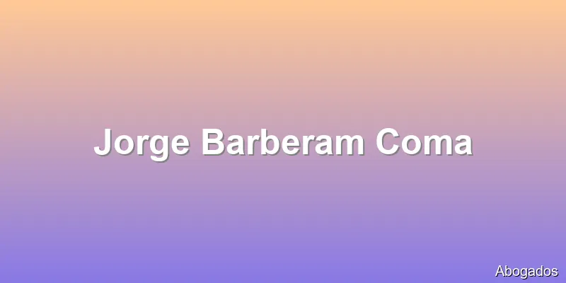 Jorge Barberam Coma