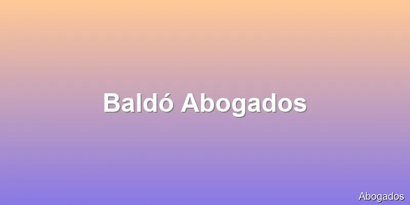 Baldó Abogados