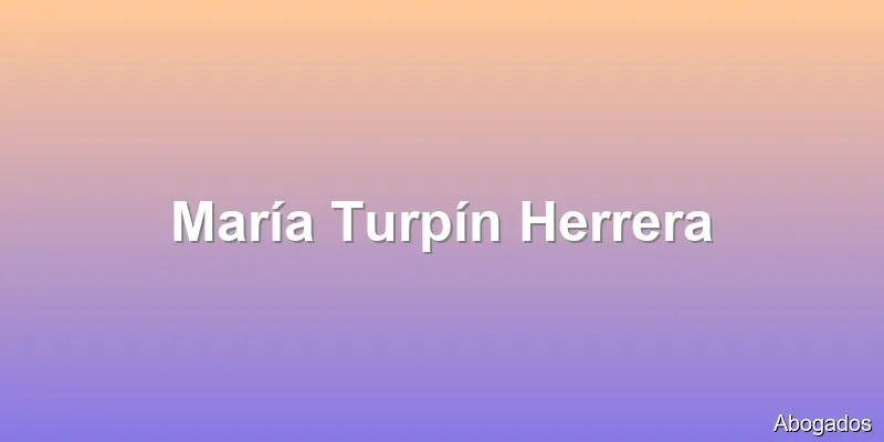 María Turpín Herrera