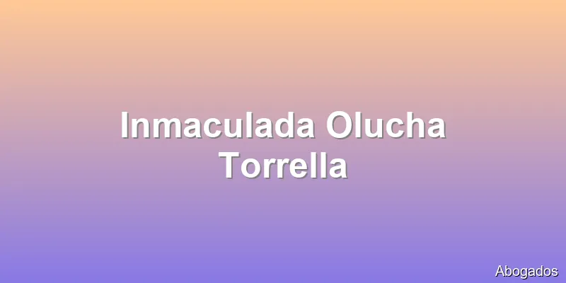 Inmaculada Olucha Torrella